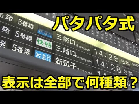 How many different types of information are displayed on the flip