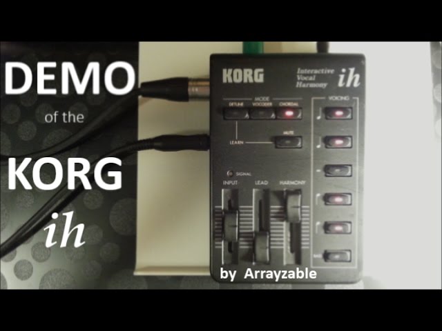 DEMO of Korg ih Interactive Vocal Harmony - YouTube