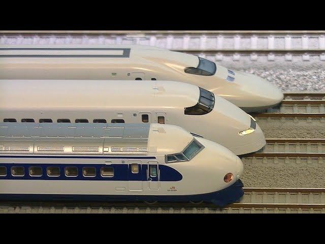 KATO・TOMIX 新幹線 0系+300系+700系 Nゲージ - YouTube