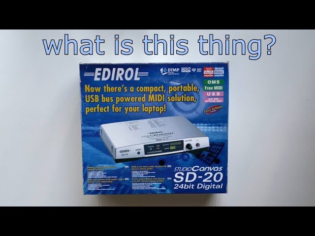 Edirol SD-20 Sound Canvas Not Roland? - YouTube