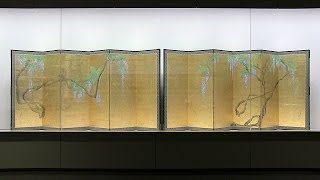 重要文化財《藤花図屛風》円山応挙筆 根津美術館 特別展 燕子花図と