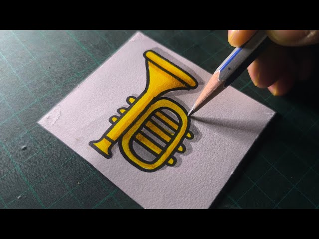 Master the Art of Drawing a Trumpet in Minutes | Beginner's Step