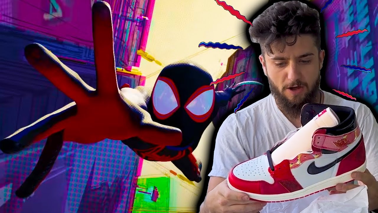 Air Jordan 1 SPIDERMAN: ACROSS THE SPIDER-VERSE (UNBOXING) - YouTube