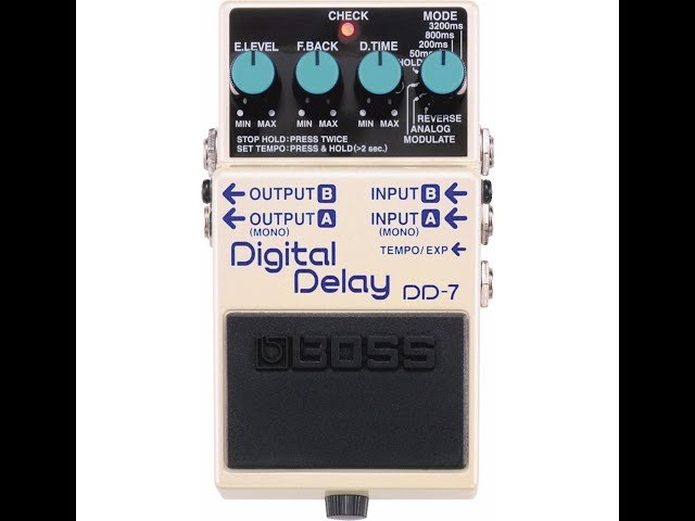 Boss DD-7 Digital Delay Guitar Effects Pedal - YouTube