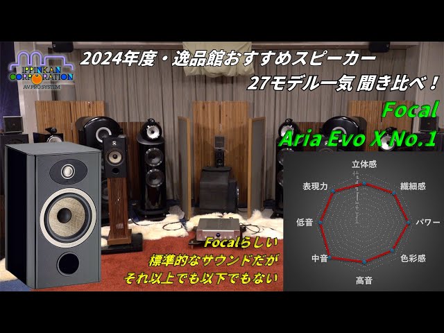 FOCAL Aria Evo X No.1を聞いてみた「2024年度 27スピーカー聞き比べ