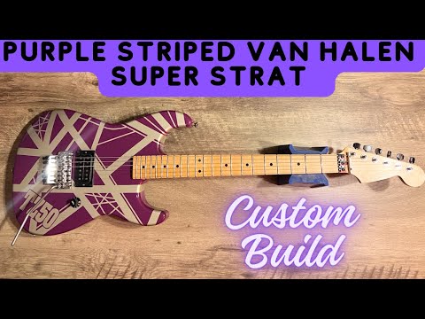 Van Halen Purple Striped Custom Build - Seymour Duncan 78 Pickup