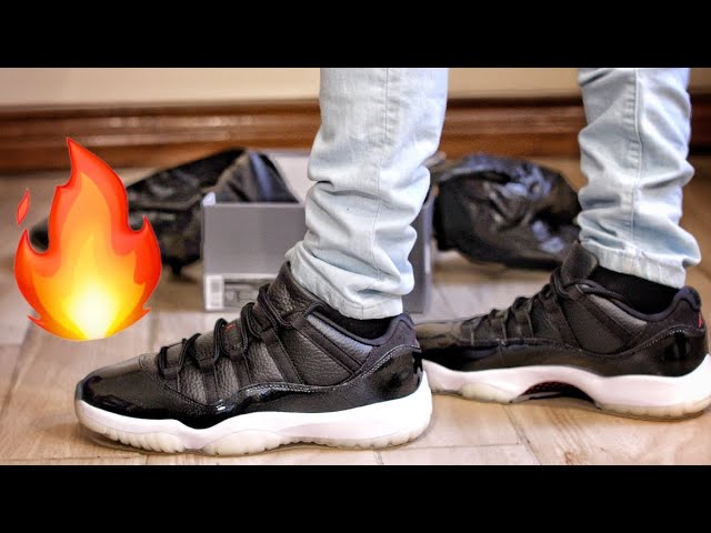 Nike Air Jordan 11 Retro Low 72-10 Unboxing and On-Foot - YouTube