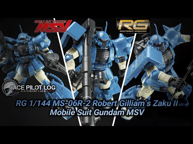RG 1/144 MS-06R-2 Robert Gilliam's Zaku II / Mobile Suit Gundam