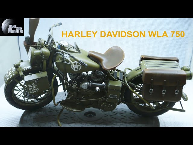 Harley WLA 750 - 1/9 Italeri - Full build - YouTube