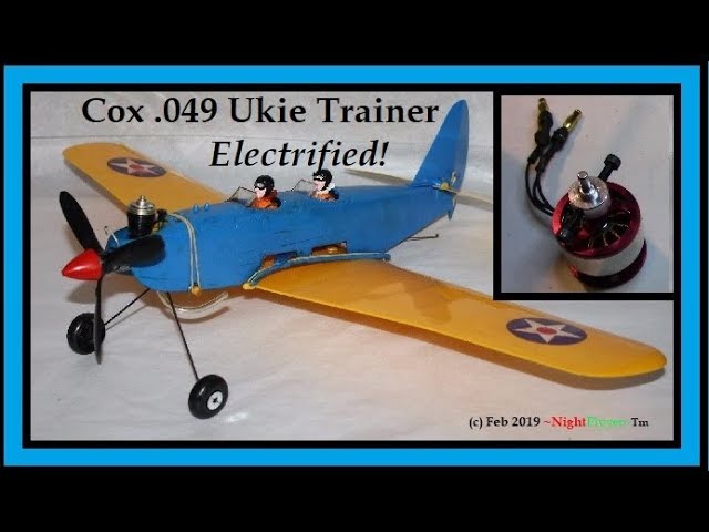 Vintage Cox PT-19 UKIE Trainer converted to Brushless Motor