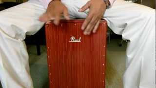 マホガニー材カホン（PCJ-633BB） Red Mahogany wood CAJON - YouTube