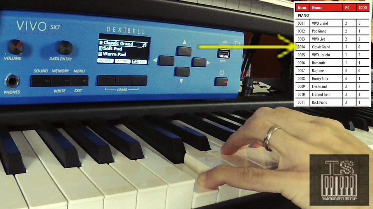 Dexibell - VIVO SX7 - factory sounds/samples - YouTube