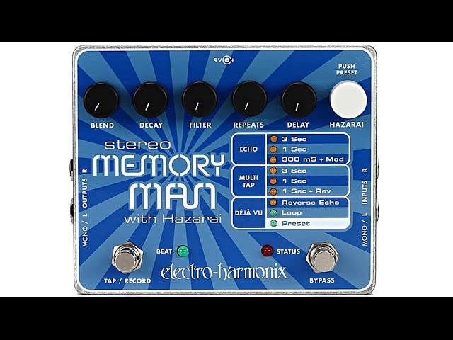 Electro Harmonix Stereo Memory Man with Hazarai | Full Demo - YouTube