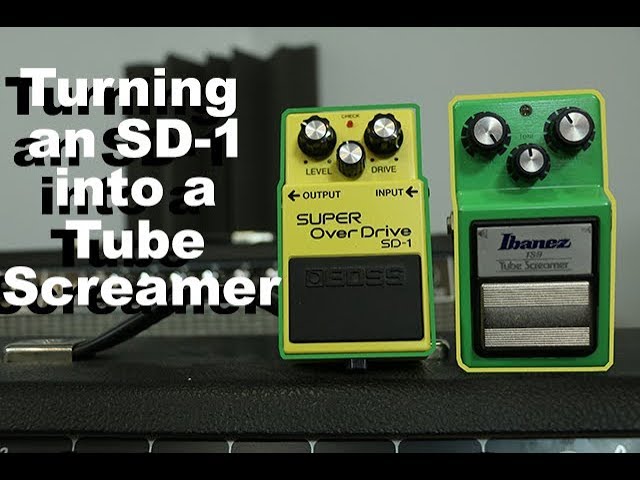 How to turn a $30 overdrive pedal into a $180 pedal -- The Boss SD