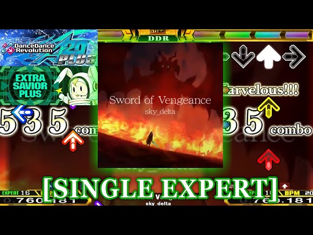 DDR A20 PLUS】 Sword of Vengeance [SINGLE EXPERT] 譜面確認＋