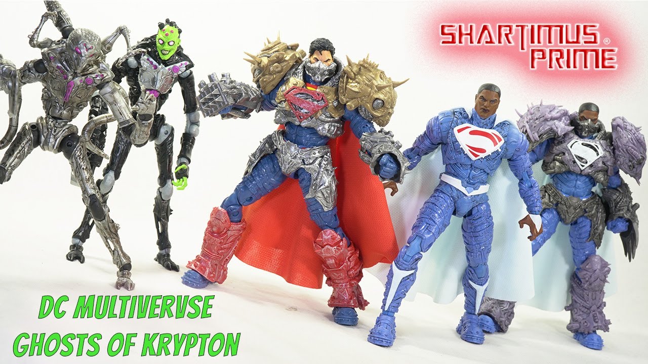 DC Multiverse Ghosts of Krypton Superman Brainiac and Superman