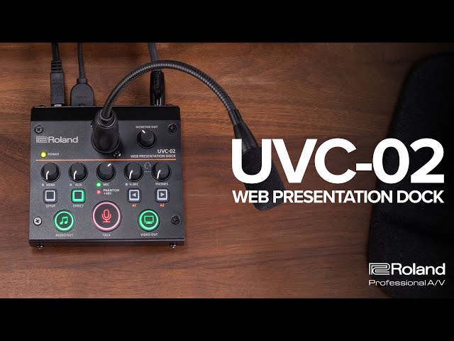 Introducing the Roland UVC-02 Web Presentation Dock for Online