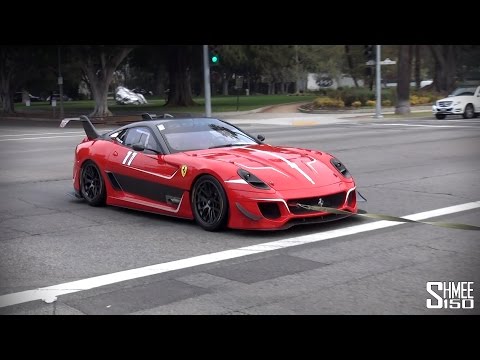 Ferrari 599XX EVO - Startup on the Road in Los Angeles - YouTube