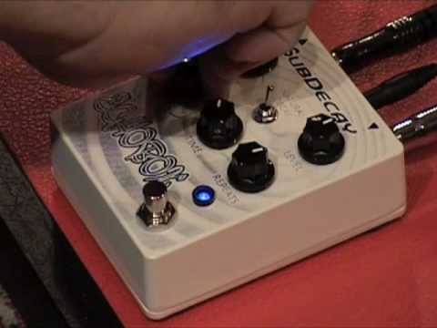 Subdecay Echo Box Analog Delay guitar effects pedal demo - YouTube