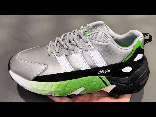 Adidas ZX 22 Boost Kawasaki Ninja Silver Shoes - YouTube