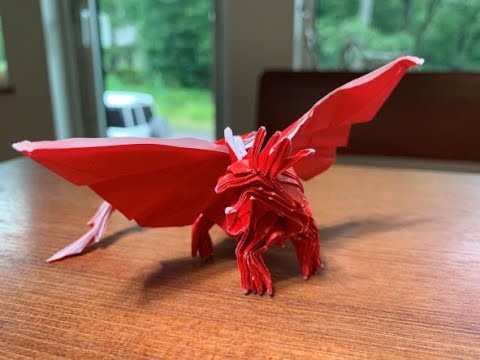 折り紙大好き！小学生(小3)男子が折る【エンシェントドラゴン】 - YouTube