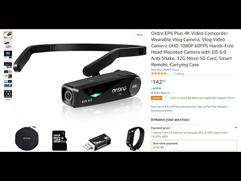 Ordro EP6 Plus Headset Action Camera - YouTube
