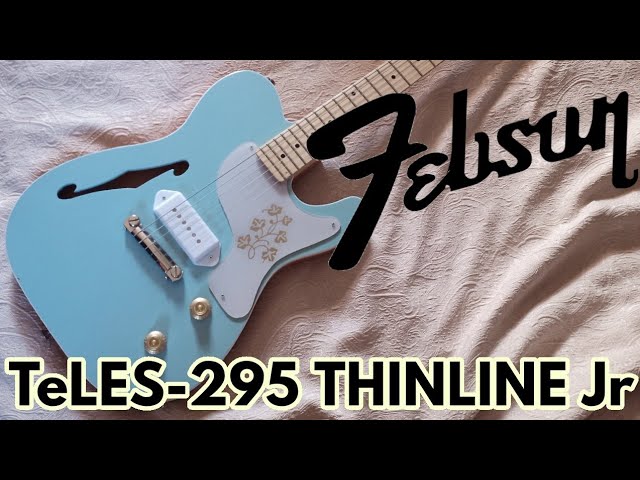 テレキャスターシンラインとレスポールジュニアとES-295を合体させた