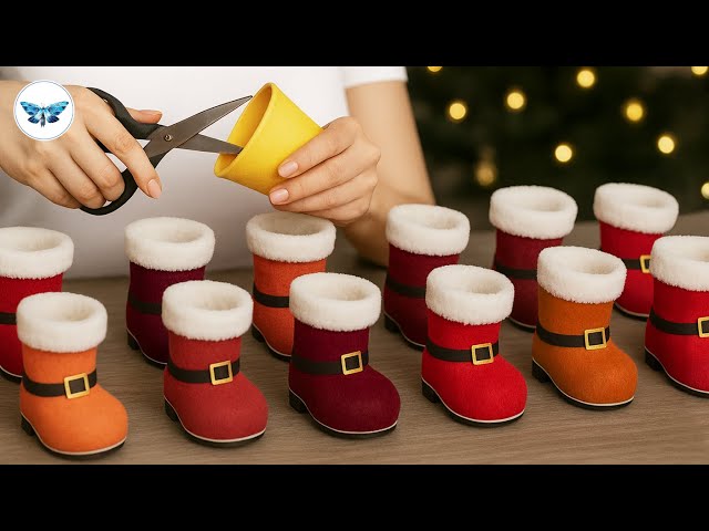 Just Like Real Ones!🎅WonderfulSanta Boots from Socks🧦Christmas