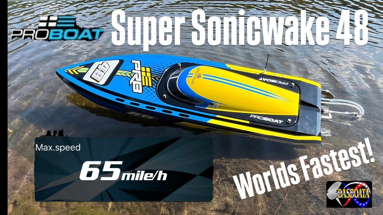 Worlds Fastest Super Sonicwake 48 (65mph) on stock electronics