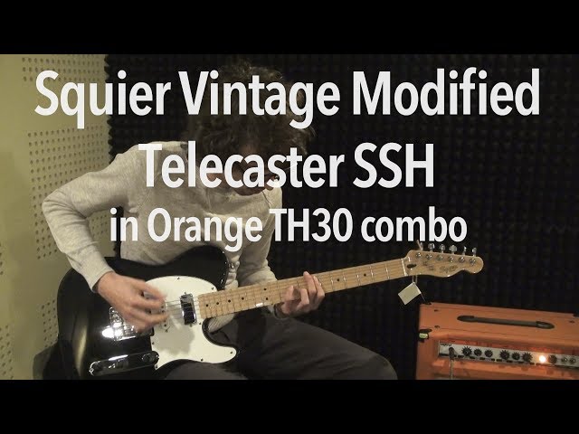 review - Squier Vintage Modified Telecaster SSH - YouTube