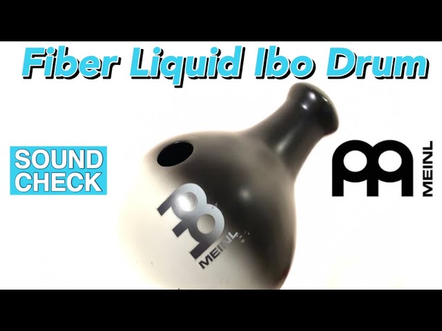 SOUND CHECK】MEINL ID9BK/WH Fiberglass Liquid Ibo Drum / MEINL
