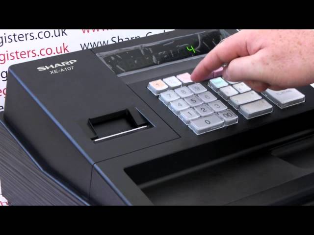 How To Issue A Refund Sharp XE-A107 / XEA107 Cash Register