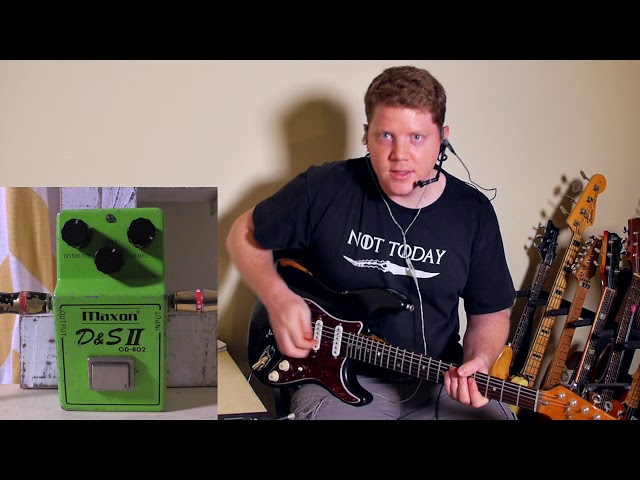 Maxon D&S II OD-802 with vintage Stratocaster - YouTube