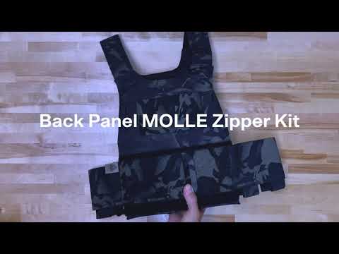 FERRO CONCEPTS Back Panel MOLLE ジッパーキット カラー: ブラック