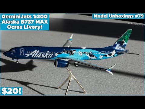 20* GeminiJets 1:200 Alaska Boeing B737 MAX 9 