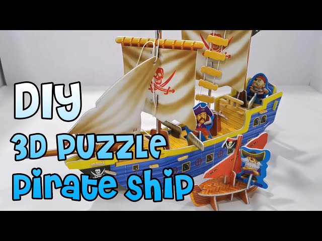 3D Puzzle Pirate Ship - YouTube