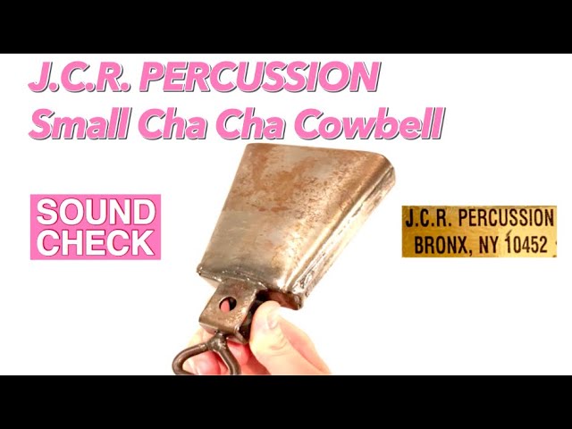 SOUND CHECK】Small Cha Cha Cowbell / J.C.R.PERCUSSION【COWBELL
