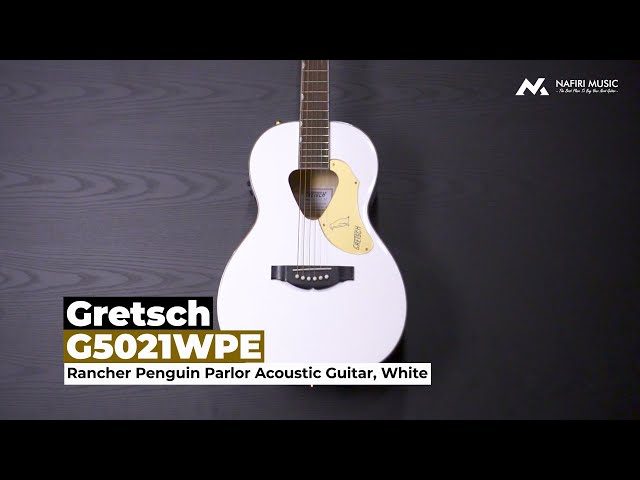 Gretsch G5021WPE Rancher Penguin Parlor in White - YouTube