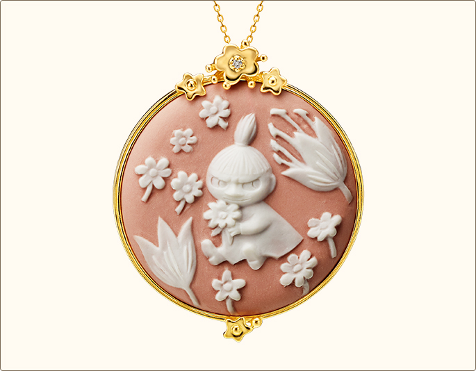 MOOMIN】磁器カメオペンダント しあわせのムーミン谷【インペリアル