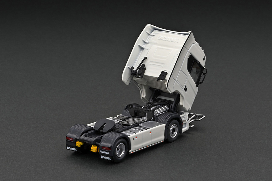 TK-KF037-4 1/64 Scania transport vehicle White ※トレーラーヘッド +