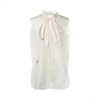 クリスチャンディオール シルク ブラウス I40 レディース ホワイト