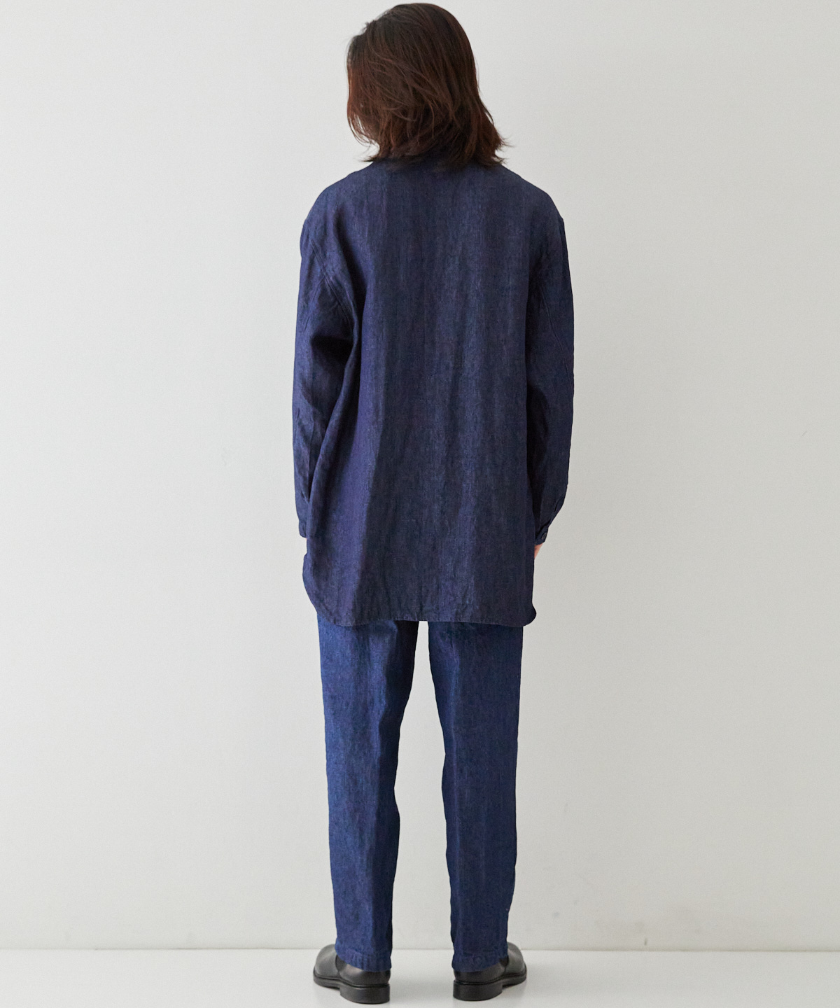 10ozリネンデニム ワークシャツ｜nest Robe / CONFECT ONLINE SHOP