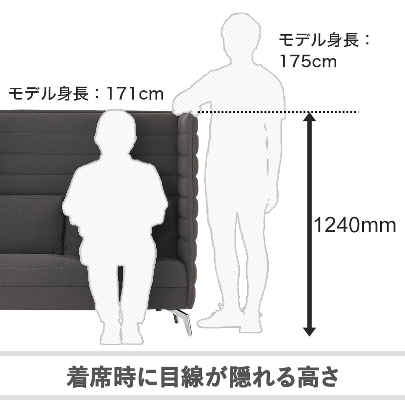 送料無料】 ハイビス ハイバックソファ 1人掛け パネル付き 1人用