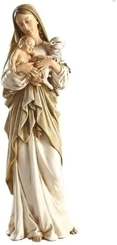 楽天市場】創業祭！即納！聖母マリア像 ブロンズ風 彫像 彫刻 高さ 約