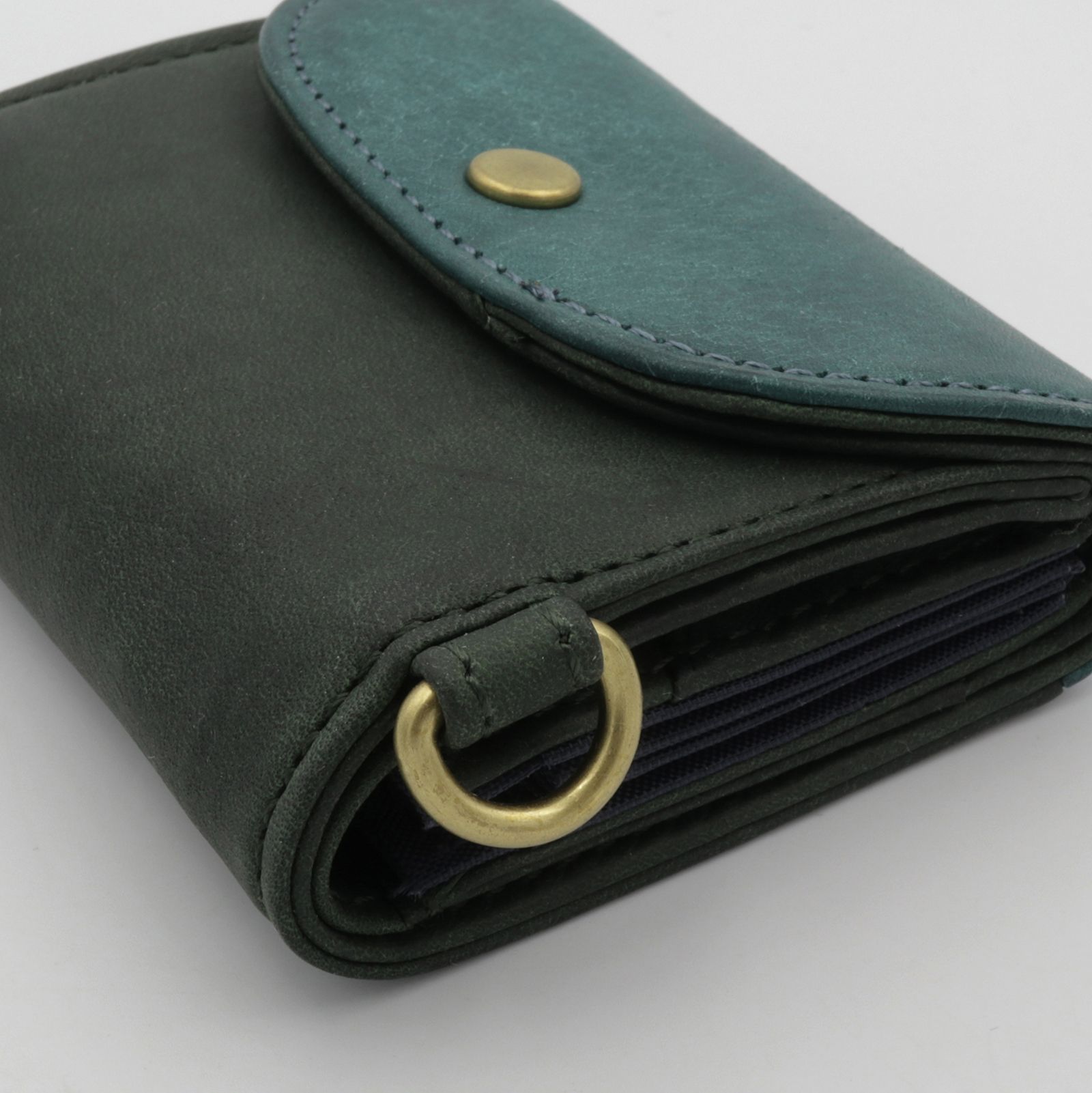 NELD - 「PUFU」コンパクト財布 グリーン | corne/コルネ