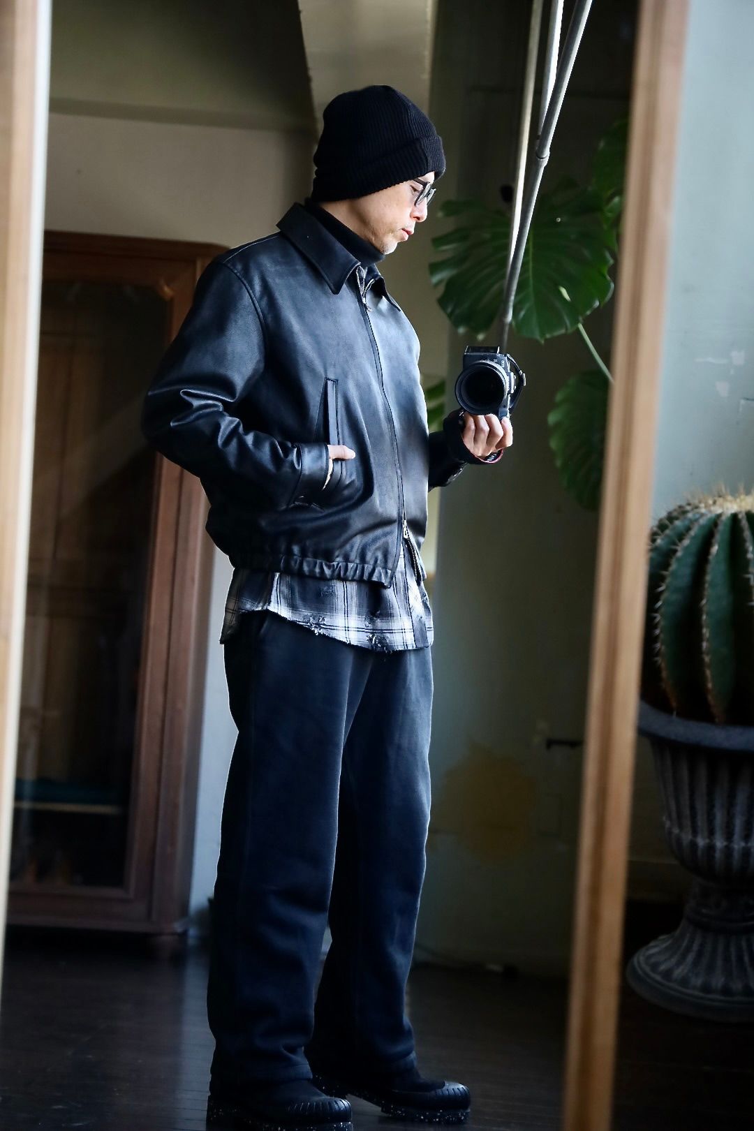 YOKE - ヨーク25SS LEATHER ZIP BLOUSON(YK25SS0903B)BLACK☆1月18日