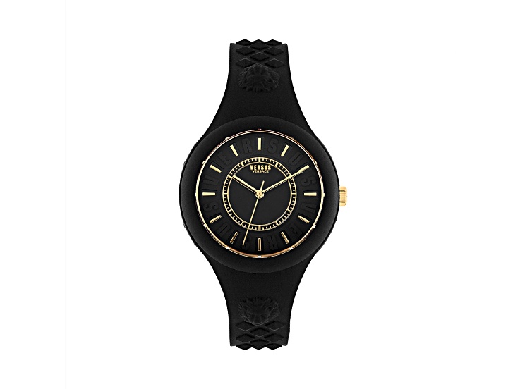 Versus Versace Fire Island Watch 39mm Black with Gold Tone details