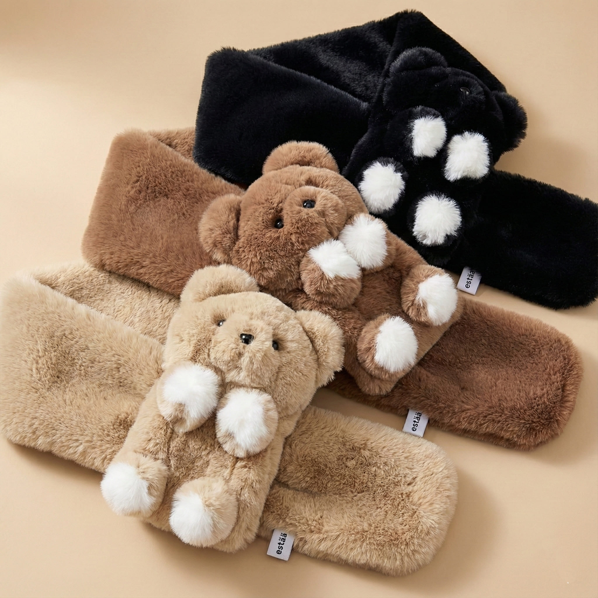 ブラッシュファーテディベアマフラー | estaa（エスタ）のプレゼント