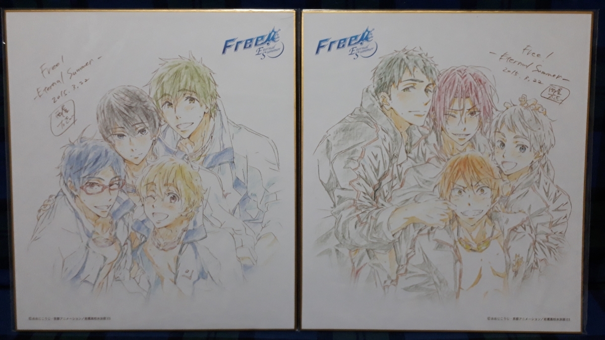 Free!-Eternal Summer-複製原画色紙アルバム(内海紘子＆西屋太志)の