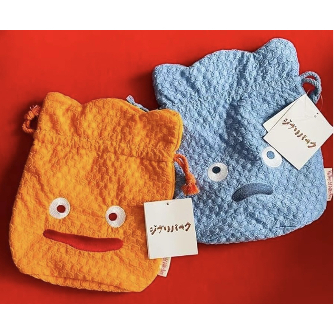 ジブリ - ジブリパーク ハウルの動く城 カルシファー 巾着 ポーチ 魔女